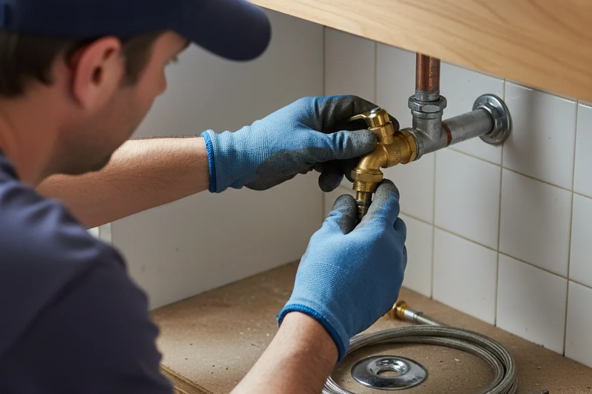 Shutoff valve and fitting work during Faucet and Fixture Repair in Hamilton